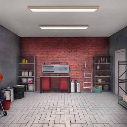 Brilagi - Φωτιστικό οροφής μπάνιου LED FRAME LED/50W/230V 120x30 cm IP44 μπεζ