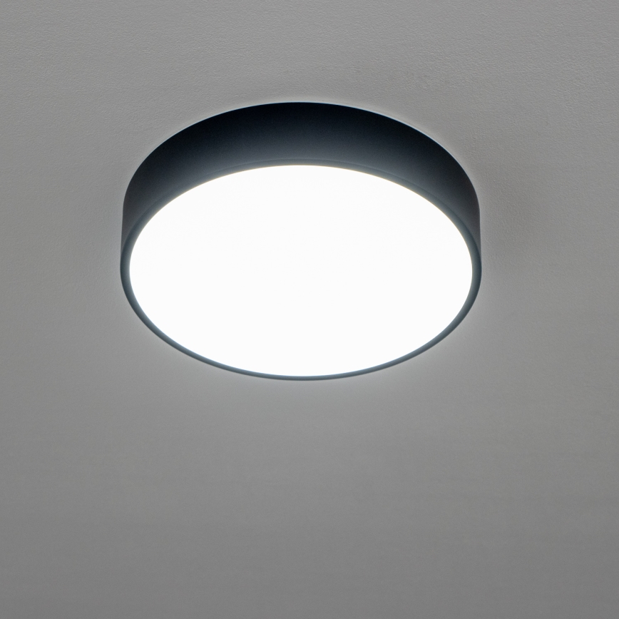 Brilagi - LED φωτιστικό οροφής για μπάνιο POOL LED/24W/230V 3000/4000/5500K Ø 30 cm IP54 μαύρο