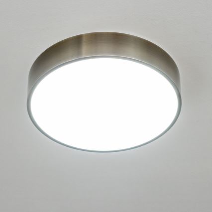 Brilagi - Φωτιστικό οροφής LED για μπάνιο POOL LED/24W/230V 3000/4000/5500K διάμ. 30 cm IP54 ορείχαλκος