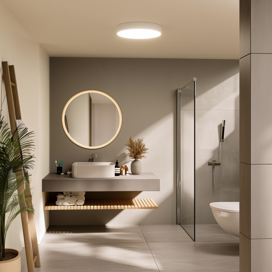 Brilagi - Φωτιστικό οροφής LED για μπάνιο POOL LED/36W/230V 3000/4000/5500K διάμ. 40 cm IP54 λευκό
