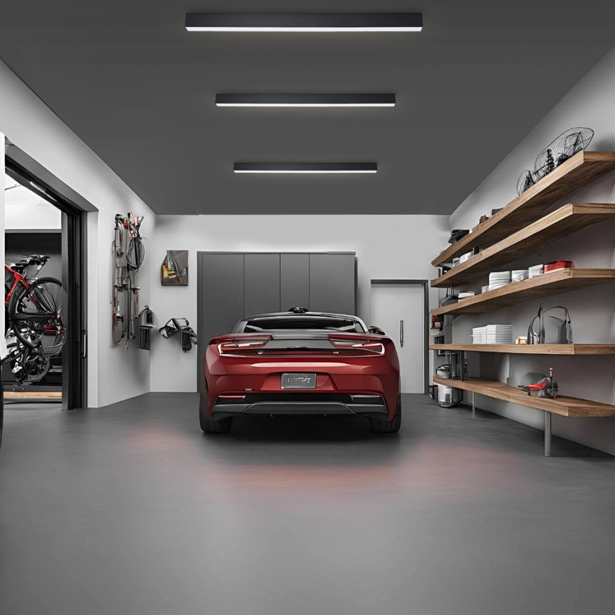 Brilagi - Φωτιστικό οροφής LED για μπάνιο SLEEKLINE LED/40W/230V 3000/4500/6000K μαύρο IP44