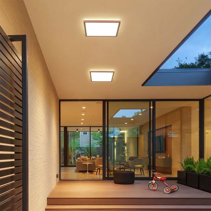 Brilagi - LED Φωτιστικό οροφής μπάνιου ULTRA SLIM LED/18W/230V 30x30 cm ροζ χρυσό IP54