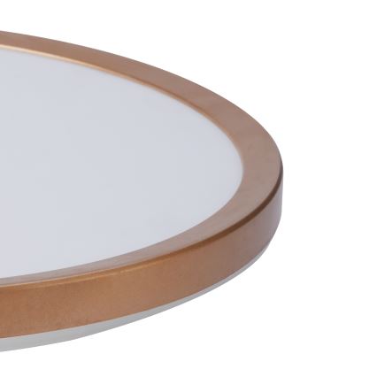 Brilagi - LED φωτιστικό οροφής μπάνιου ULTRA SLIM LED/24W/230V Ø 42 cm ροζ χρυσό IP54