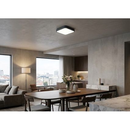 BRILAGI - Φωτιστικό οροφής LED για μπάνιο ZENNA LED/18W/230V 28,5x28,5 cm IP44 ανθρακί
