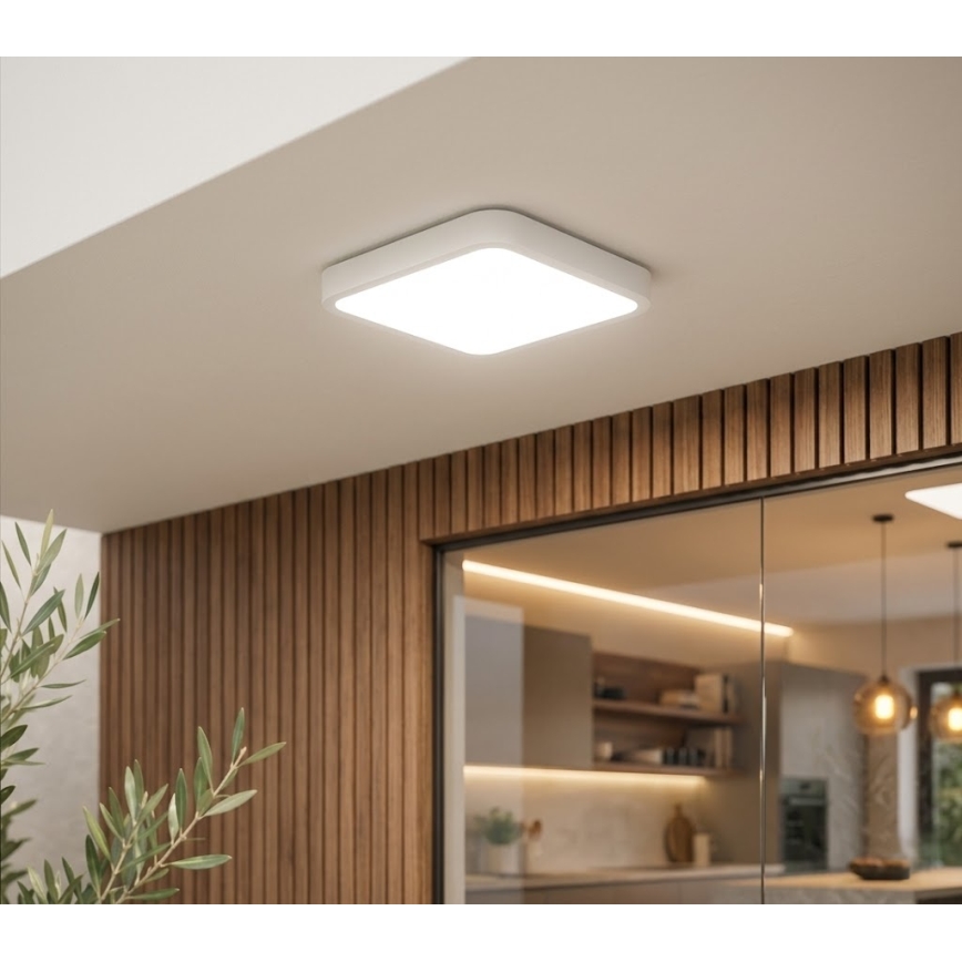 BRILAGI - LED φωτιστικό οροφής μπάνιου ZENNA LED/18W/230V 28,5x28,5 cm IP44 λευκό