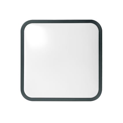 Brilagi - Φωτιστικό οροφής μπάνιου LED με αισθητήρα ZENNA LED/18W/230V 28,5x28,5 cm IP44 ανθρακί + τηλεχειριστήριο