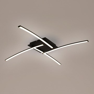 Brilagi - LED φωτιστικό οροφής STRIPES LED/32W/230V 69x69 cm μαύρο