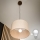 Brilagi - LED Φωτιστικό οροφής με καλώδιο ANTHONY 1xE27/60W/230V δρυς καρυδιά/μπεζ