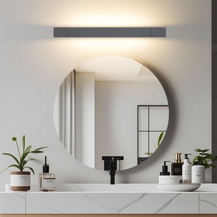 Brilagi - LED φωτισμός καθρέφτη μπάνιου AQUA LINE LED/12W/230V 45 cm IP44 ανθρακί CRI 90