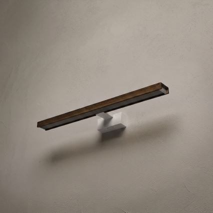 Brilagi - LED φωτισμός για καθρέφτη μπάνιου 3 σε 1 WOODY MIRROR 3 σε 1 LED/12W/230V 60 cm IP44 λευκό/δρυς/καρυδιά