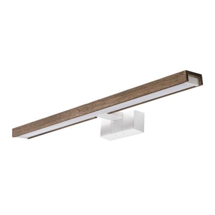 Brilagi - LED φωτισμός για καθρέφτη μπάνιου 3 σε 1 WOODY MIRROR 3 σε 1 LED/12W/230V 60 cm IP44 λευκό/δρυς/καρυδιά