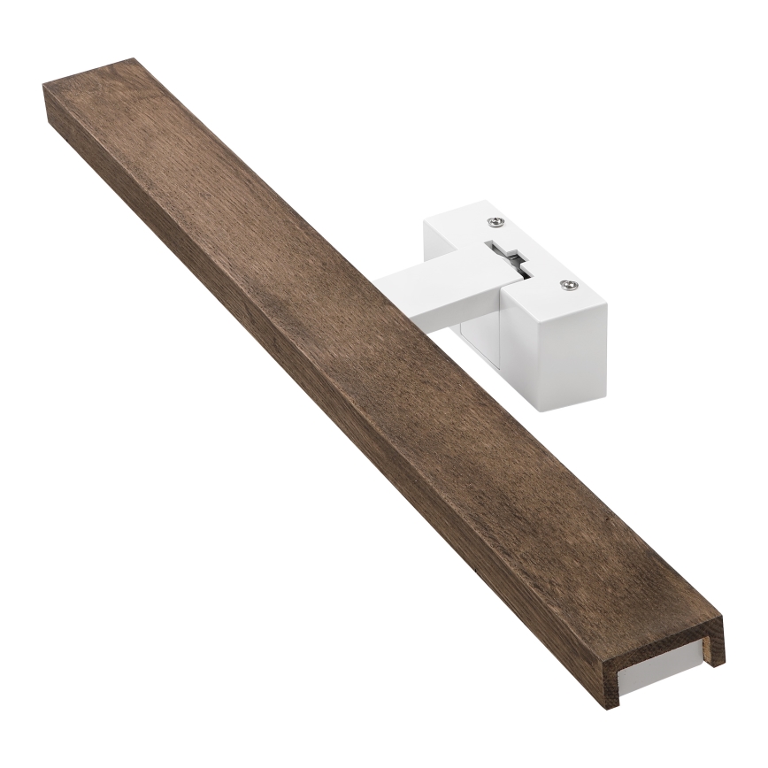 Brilagi - LED φωτισμός για καθρέφτη μπάνιου 3 σε 1 WOODY MIRROR 3 σε 1 LED/12W/230V 60 cm IP44 λευκό/δρυς/καρυδιά