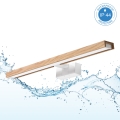 Brilagi - LED φωτισμός καθρέφτη μπάνιου 3-σε-1 WOODY MIRROR LED/12W/230V 60 cm IP44 λευκό/δρυς