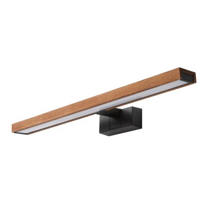 Brilagi - Φωτισμός LED για καθρέφτη μπάνιου 3 σε 1 WOODY MIRROR LED/12W/230V 60 cm IP44 μαύρο/δρυς-κερασιά