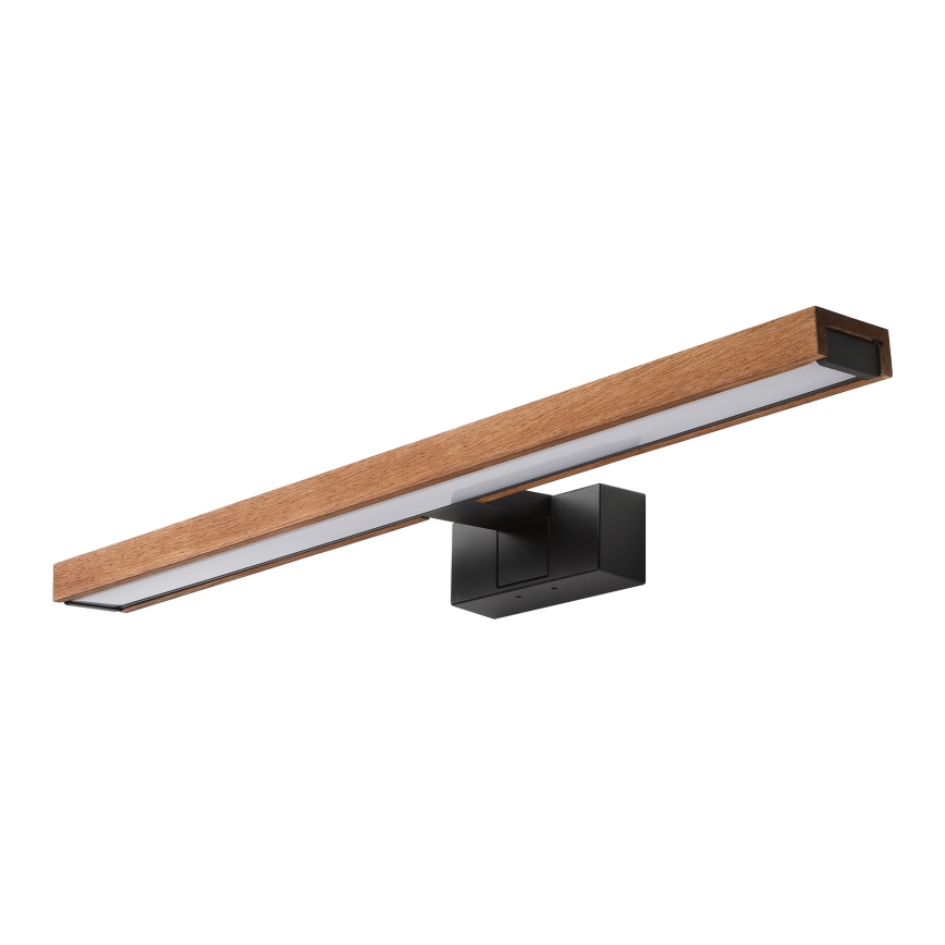 Brilagi - Φωτισμός LED για καθρέφτη μπάνιου 3 σε 1 WOODY MIRROR LED/12W/230V 60 cm IP44 μαύρο/δρυς-κερασιά