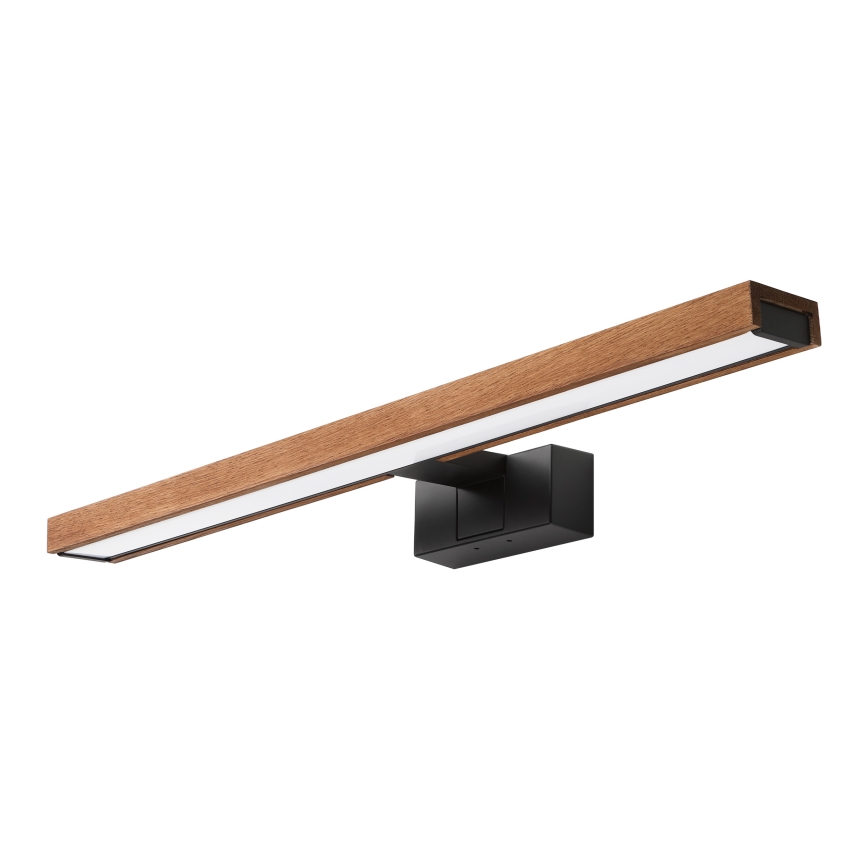 Brilagi - Φωτισμός LED για καθρέφτη μπάνιου 3 σε 1 WOODY MIRROR LED/12W/230V 60 cm IP44 μαύρο/δρυς-κερασιά