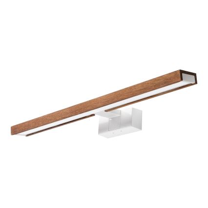 Brilagi - LED φωτισμός καθρέφτη μπάνιου 3 σε 1 WOODY MIRROR LED/12W/230V 60 cm IP44 λευκό/δρυς κερασιά