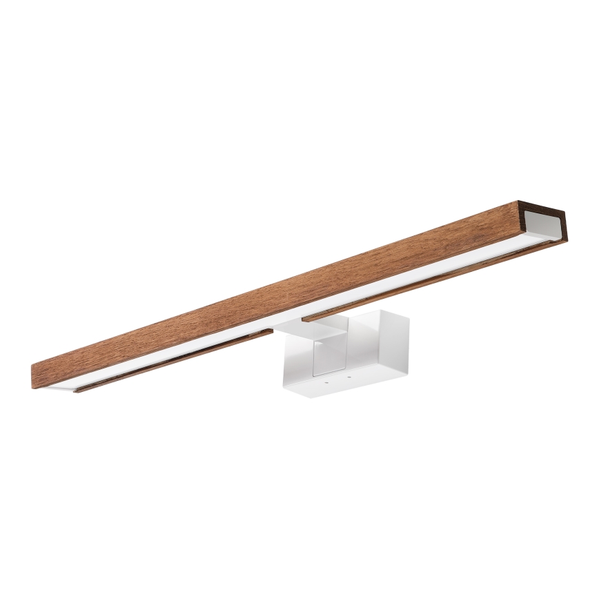 Brilagi - LED φωτισμός καθρέφτη μπάνιου 3 σε 1 WOODY MIRROR LED/12W/230V 60 cm IP44 λευκό/δρυς κερασιά