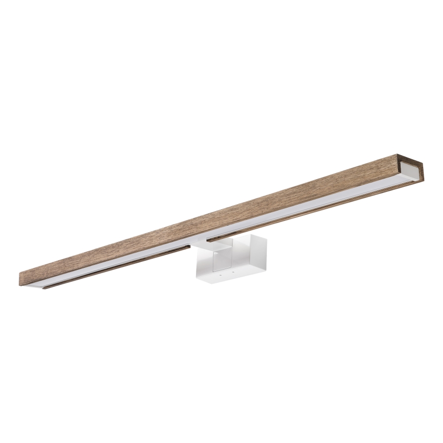 Brilagi - Φωτισμός καθρέφτη μπάνιου LED 3-σε-1 WOODY MIRROR LED/15W/230V 80 cm IP44 λευκό/δρυς/καρυδιά