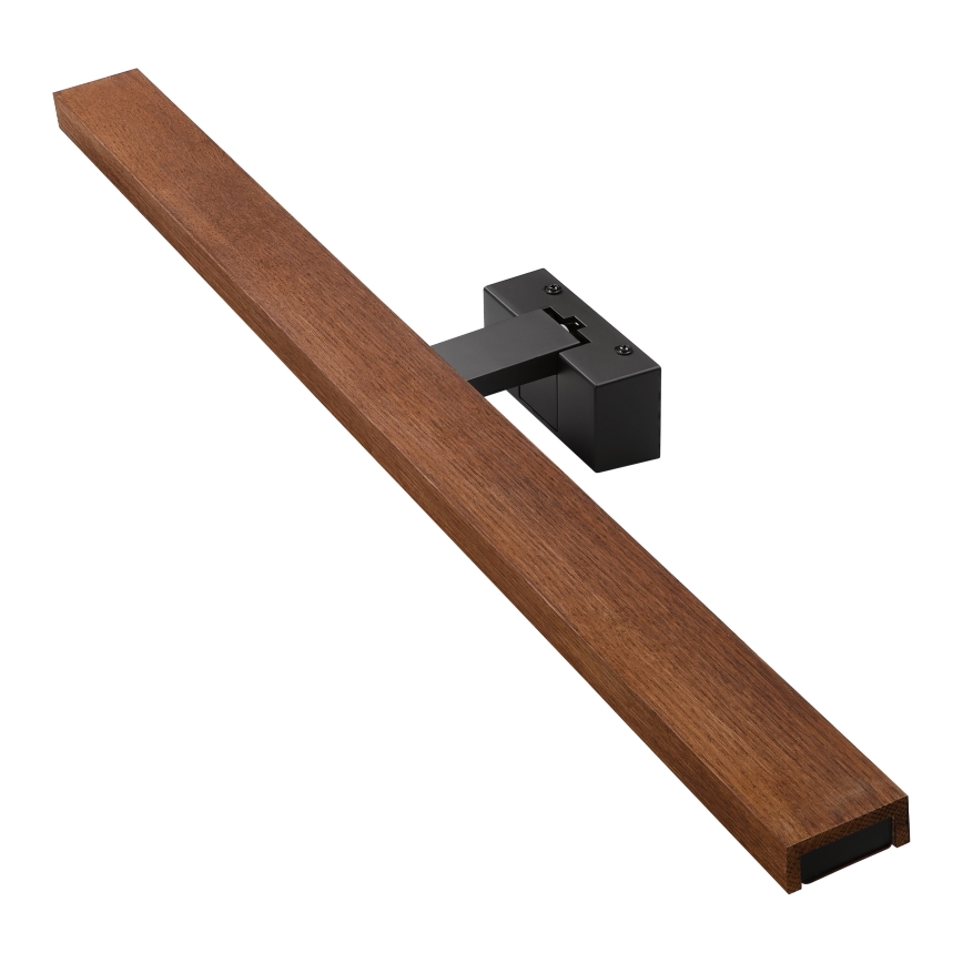 Brilagi - LED φωτισμός καθρέφτη μπάνιου 3-σε-1 WOODY MIRROR LED/15W/230V 80 cm IP44 μαύρο/δρυς κεράσι