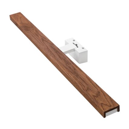 Brilagi - LED φωτισμός καθρέφτη για μπάνιο 3 σε 1 WOODY MIRROR LED/15W/230V 80 cm IP44 λευκό/δρυς κερασιά