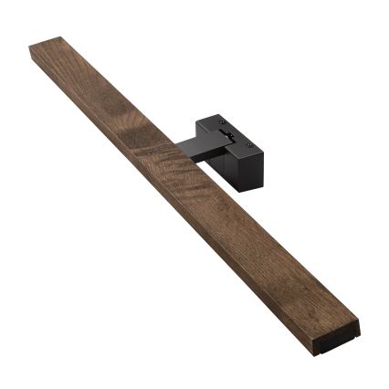 Brilagi - LED φωτιστικό για καθρέφτη μπάνιου 3 σε 1 WOODY MIRROR LED/15W/230V 80 cm IP44 μαύρο/δρυς καρυδιά