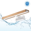 Brilagi - LED φωτισμός καθρέφτη μπάνιου 3 σε 1 WOODY MIRROR LED/8W/230V 40 cm IP44 λευκό/δρυς