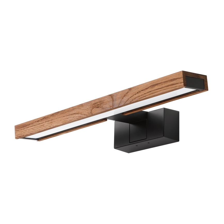 Brilagi - LED φωτισμός καθρέφτη μπάνιου 3-σε-1 WOODY MIRROR LED/8W/230V 40 cm IP44 μαύρο/δρυς