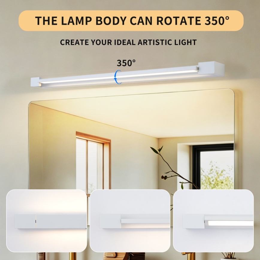 BRILAGI - LED φωτισμός καθρέφτη μπάνιου AQUA LINE LED/20W/230V 80 cm IP44 λευκό CRI 90