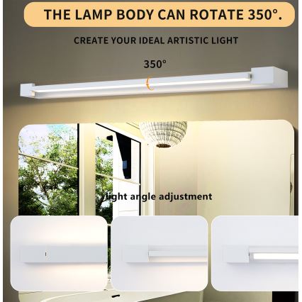 Brilagi - LED φωτισμός καθρέφτη για μπάνιο AQUA LINE LED/24W/230V 90 cm IP44 λευκό CRI 90