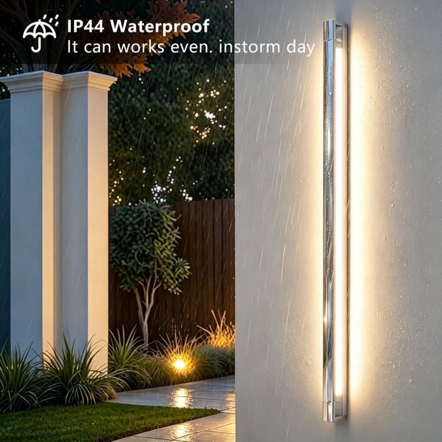 Brilagi - LED φωτιστικό καθρέφτη μπάνιου AQUA LINE LED/36W/230V 120 cm IP44 γυαλιστερό χρώμιο CRI 90