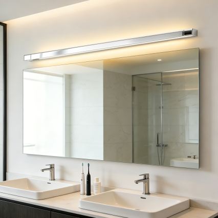 Brilagi - LED φωτιστικό καθρέφτη μπάνιου AQUA LINE LED/36W/230V 120 cm IP44 γυαλιστερό χρώμιο CRI 90