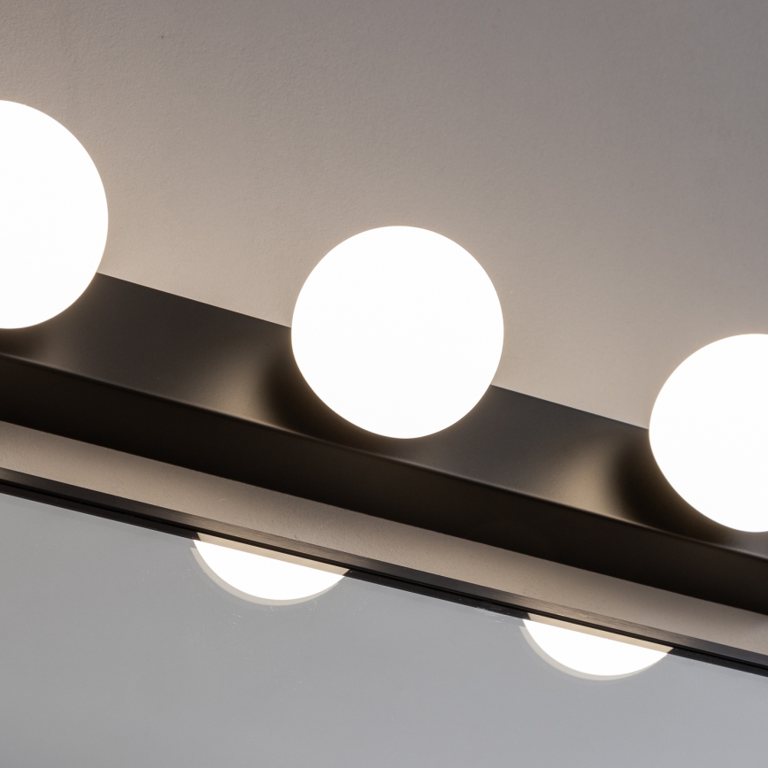 Brilagi - LED φωτιστικό καθρέφτη μπάνιου HOLLYWOOD 3xLED/3W/230V 39 cm IP44 μαύρο