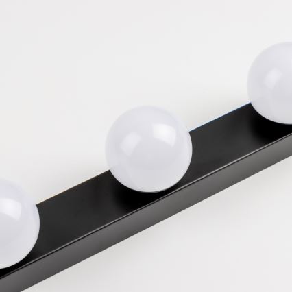 Brilagi - LED φωτιστικό καθρέφτη μπάνιου HOLLYWOOD 3xLED/3W/230V 39 cm IP44 μαύρο