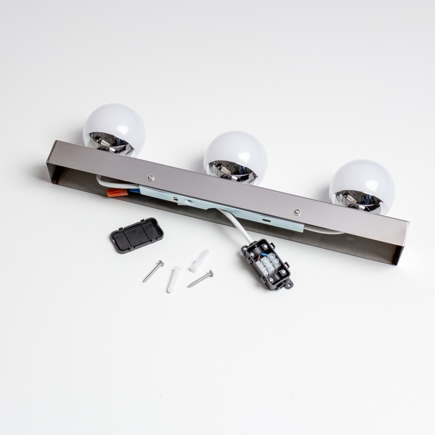 Brilagi - Φωτιστικό LED για καθρέφτη μπάνιου HOLLYWOOD 3xLED/3W/230V 39 cm IP44 γυαλιστερό χρώμιο