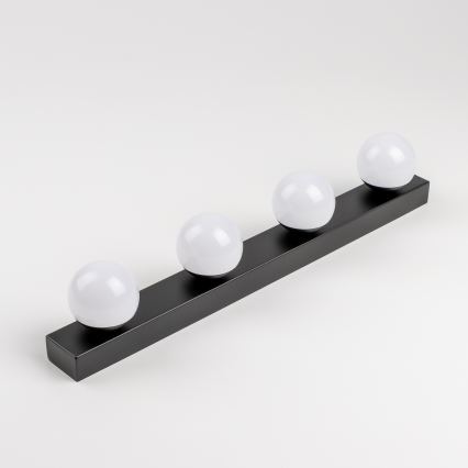 Brilagi - Φωτιστικό καθρέφτη μπάνιου LED HOLLYWOOD 4xLED/3W/230V 53 cm IP44 μαύρο