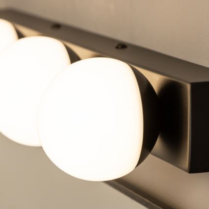 Brilagi - Φωτιστικό καθρέφτη μπάνιου LED HOLLYWOOD 4xLED/3W/230V 53 cm IP44 μαύρο