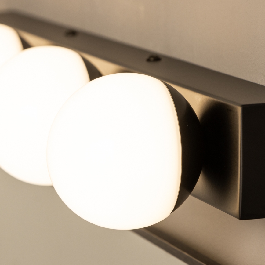 Brilagi - Φωτιστικό καθρέφτη μπάνιου LED HOLLYWOOD 4xLED/3W/230V 53 cm IP44 μαύρο