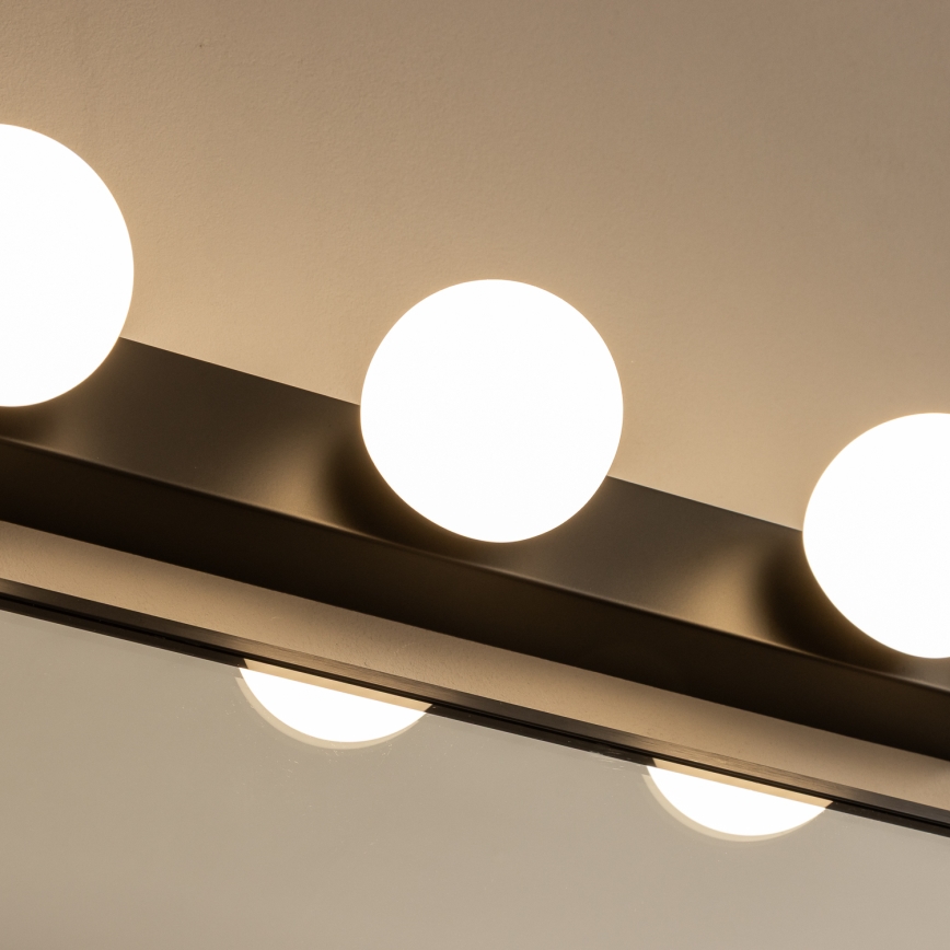 Brilagi - Φωτιστικό καθρέφτη μπάνιου LED HOLLYWOOD 4xLED/3W/230V 53 cm IP44 μαύρο