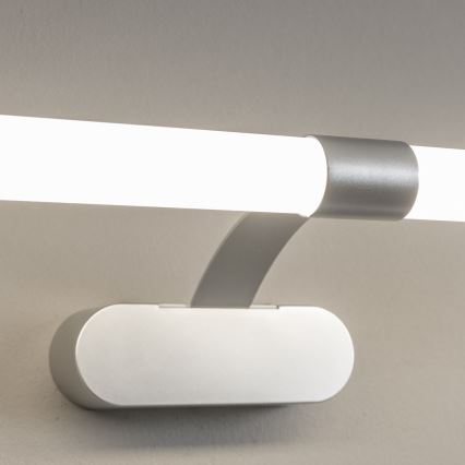Brilagi - Φωτισμός καθρέφτη μπάνιου LED 2-σε-1 TUBEO LED/8W/230V 60 cm IP44 ασημί