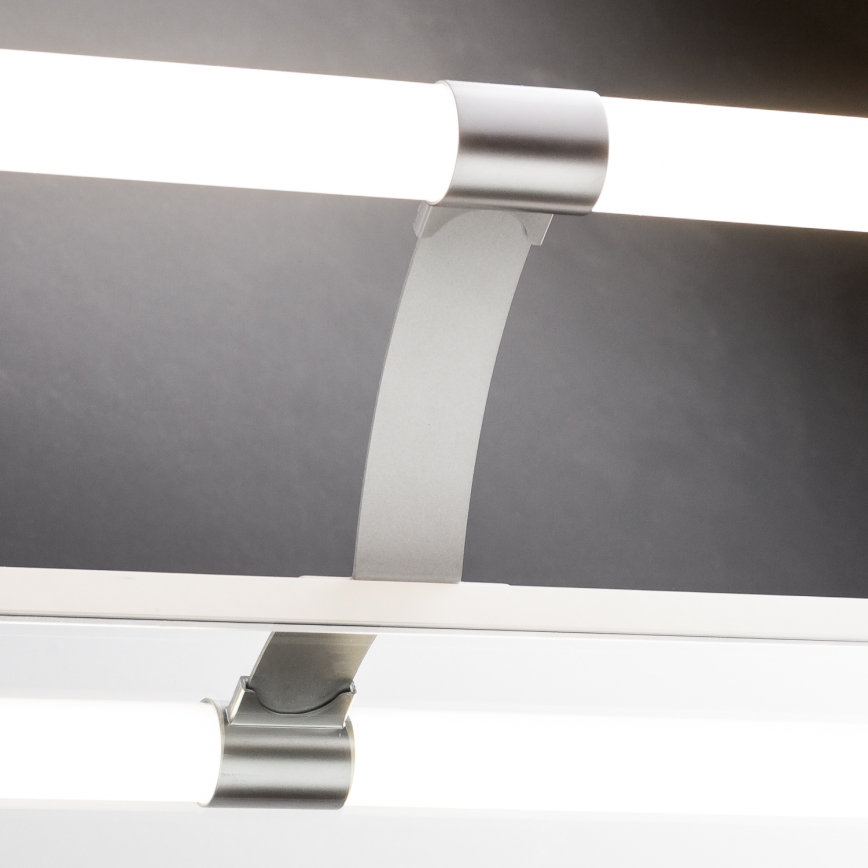 Brilagi - Φωτισμός καθρέφτη μπάνιου LED 2-σε-1 TUBEO LED/8W/230V 60 cm IP44 ασημί