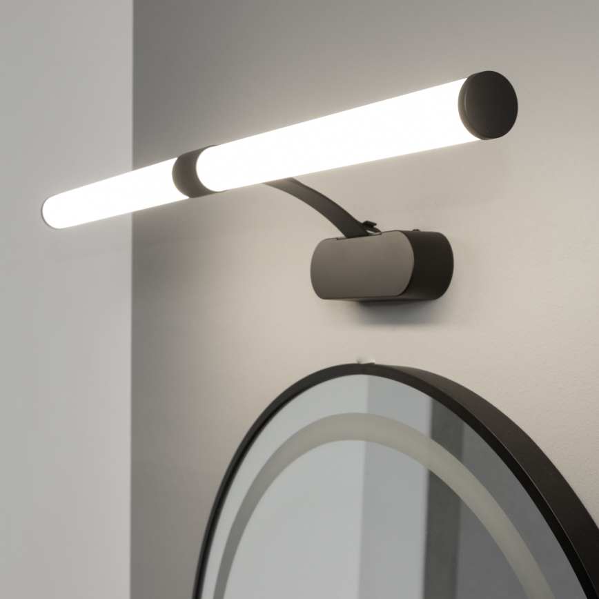Brilagi - Φωτιστικό καθρέφτη μπάνιου LED 2 σε 1 TUBEO LED/8W/230V 60 cm IP44 μαύρο
