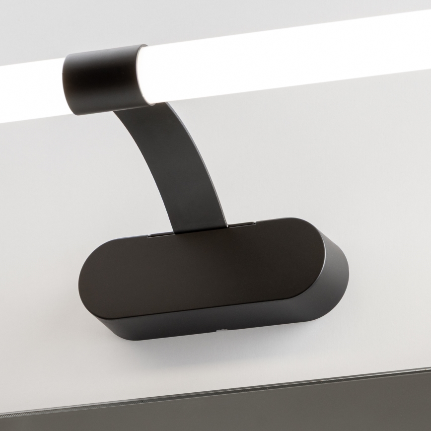 Brilagi - Φωτιστικό καθρέφτη μπάνιου LED 2 σε 1 TUBEO LED/8W/230V 60 cm IP44 μαύρο