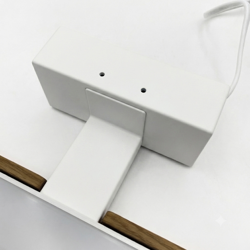 Brilagi - LED φωτισμός για καθρέφτη μπάνιου WOODY MIRROR 3-σε-1 LED/15W/230V 80 cm IP44 λευκό/δρυς-καρυδιά