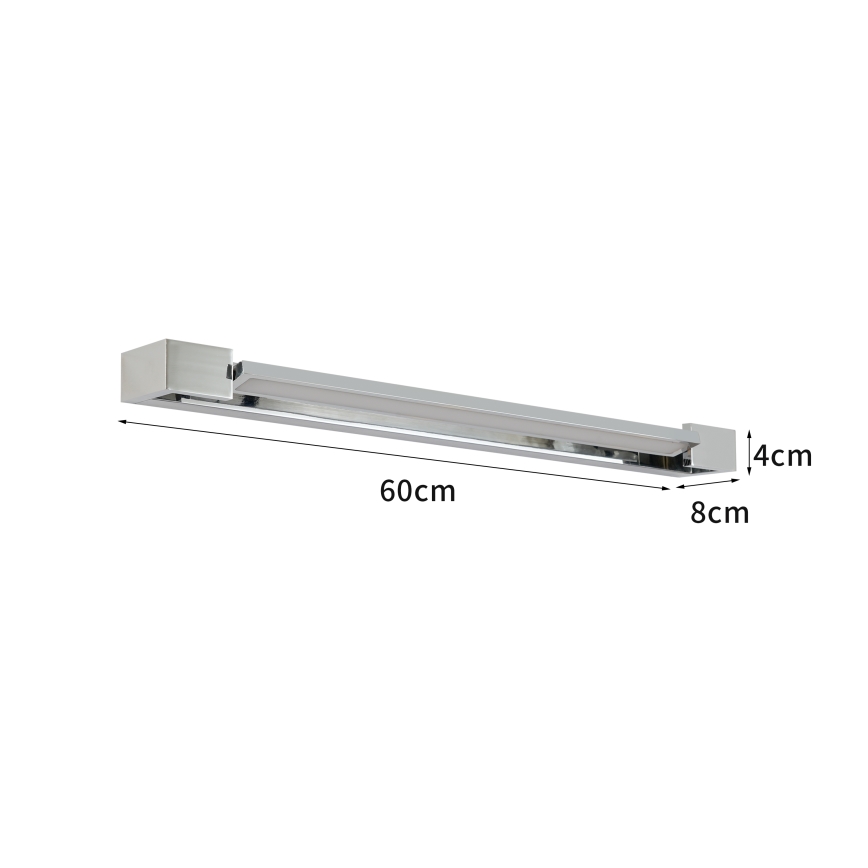 Brilagi - Φωτιστικό καθρέφτη μπάνιου AQUA LINE LED/18W/230V 60 cm IP44 γυαλισμένο χρώμιο CRI 90