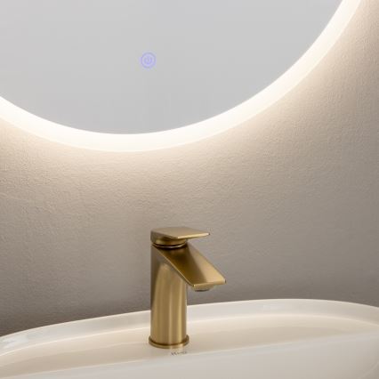 Brilagi - LED καθρέφτης μπάνιου BERNATE LED/19W/230V Ø 60 cm ασημί IP44 CRI 90 ρυθμιζόμενος + CCT