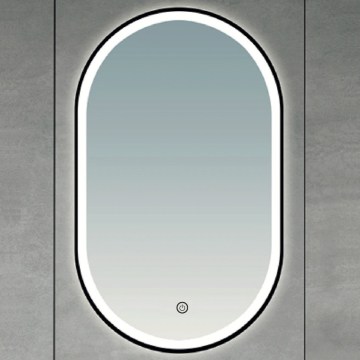 Brilagi - LED καθρέφτης μπάνιου CANZO LED/25W/230V 50x80 cm μαύρος IP44 CRI 90 ρυθμιζόμενος + CCT