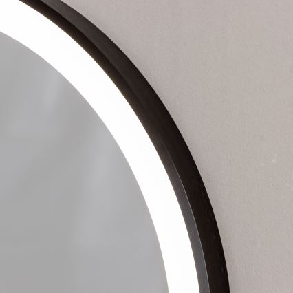 Brilagi - LED καθρέφτης μπάνιου CANZO LED/25W/230V 50x80 cm μαύρος IP44 CRI 90 ρυθμιζόμενος + CCT