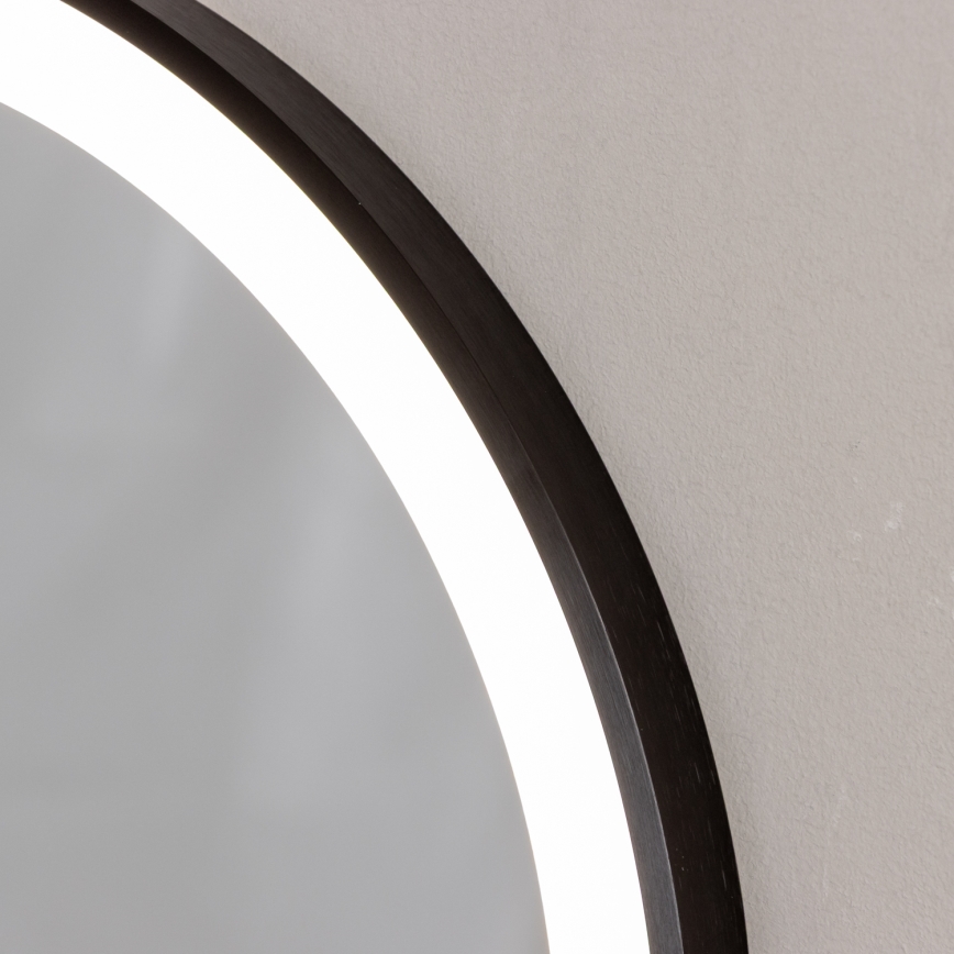 Brilagi - LED καθρέφτης μπάνιου CANZO LED/25W/230V 50x80 cm μαύρος IP44 CRI 90 ρυθμιζόμενος + CCT