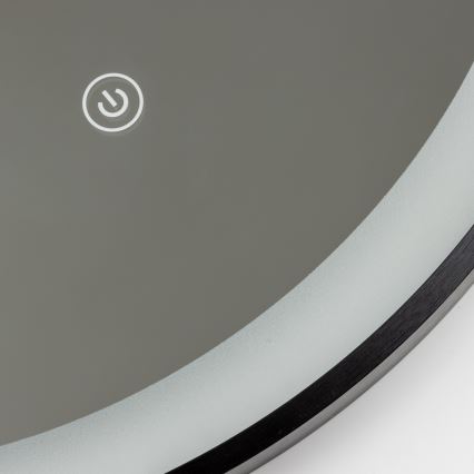 Brilagi - LED καθρέφτης μπάνιου CANZO LED/25W/230V 50x80 cm μαύρος IP44 CRI 90 ρυθμιζόμενος + CCT